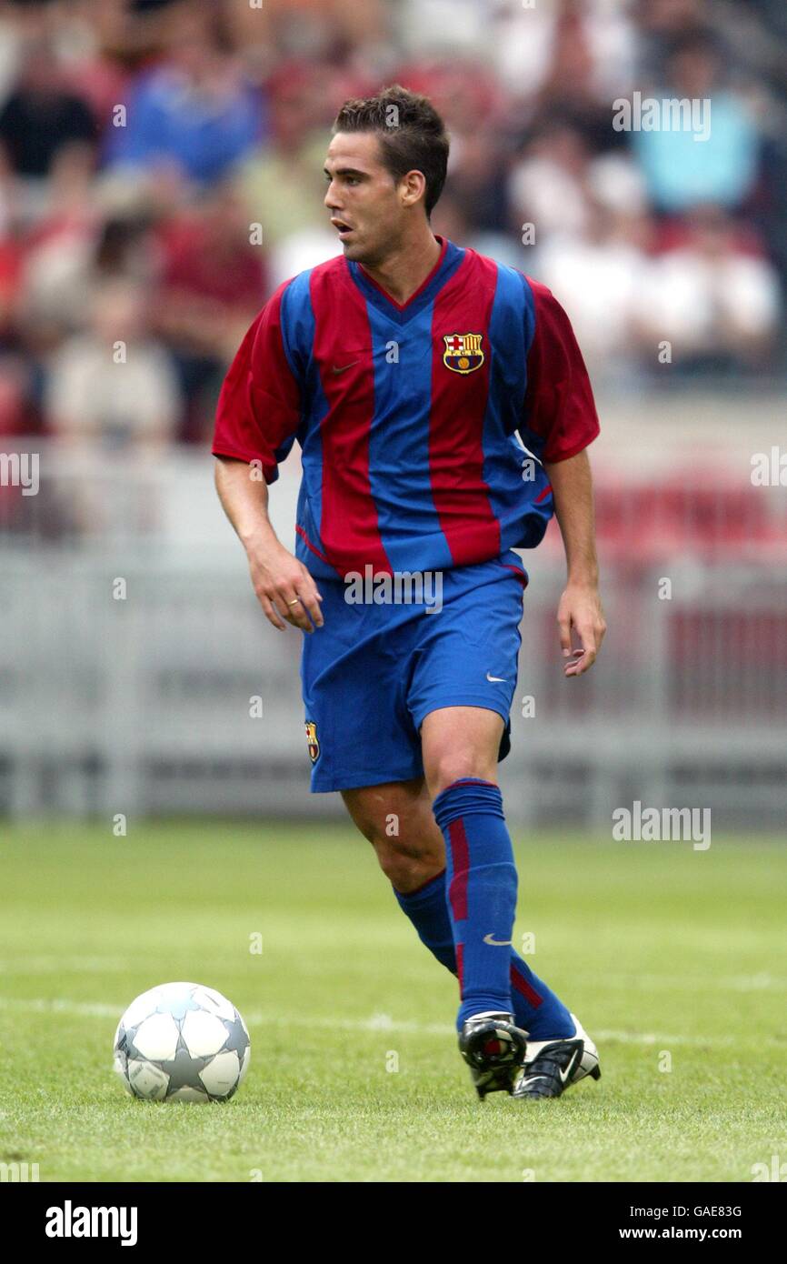 Soccer - Amsterdam Tournament - Barcelona v Parma. Barcelona's Fernando Navarro in action against Parma Stock Photo