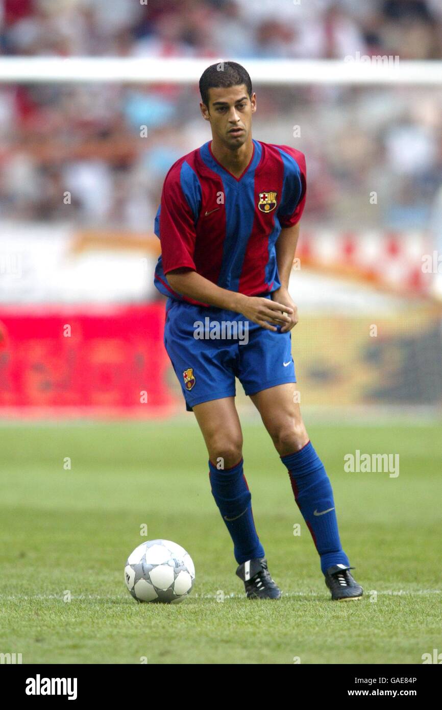 Soccer - Amsterdam Tournament - Barcelona v Parma. Barcelona's Gerard Lopez in action against Parma Stock Photo