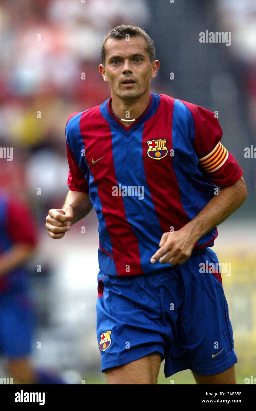 Soccer - Amsterdam Tournament - Barcelona v Parma. Barcelona captain Phillip Cocu in action during the match against Parma Stock Photo