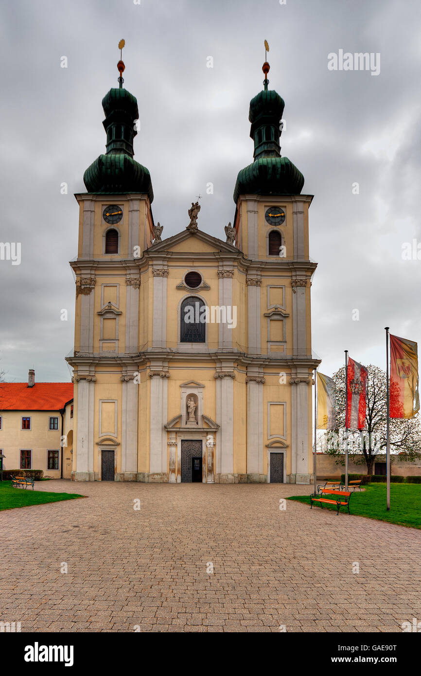 Pilgrimage church, Basilica of the Nativity of Mary, in Frauenkirchen, Burgenland region, Austria, Europe Stock Photo