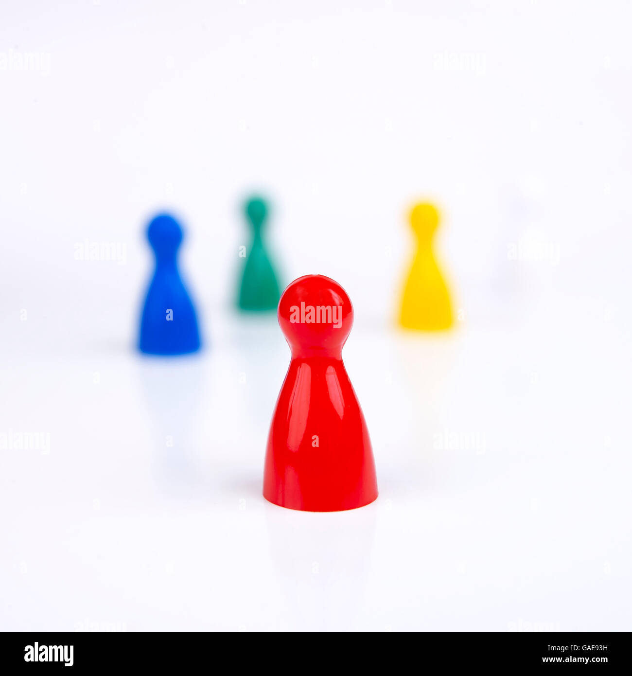 Game pieces in various colours Stock Photo Alamy