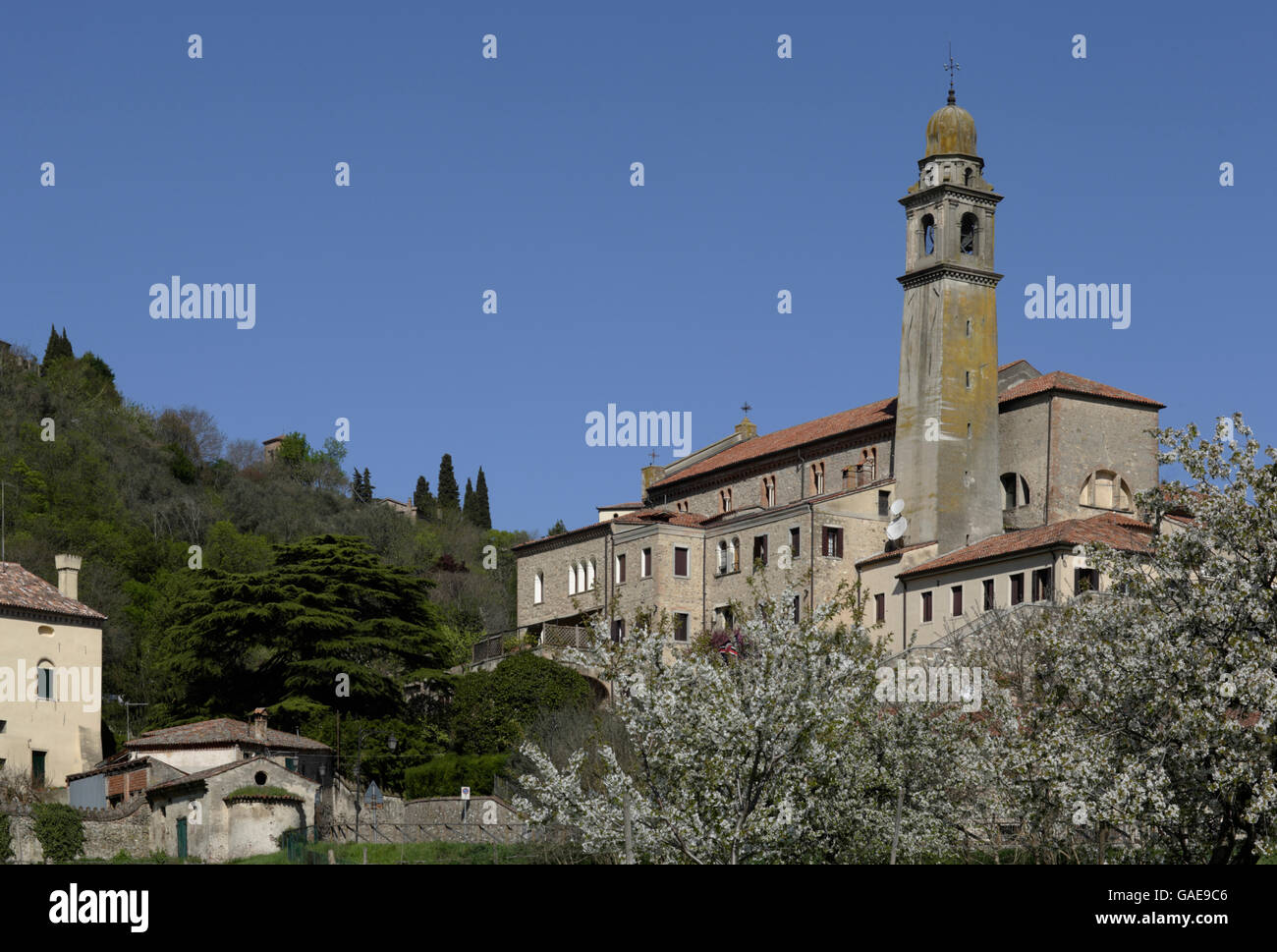 Church of Santa Maria Assunta, Arqua Petrarca, Colli Euganean or ...