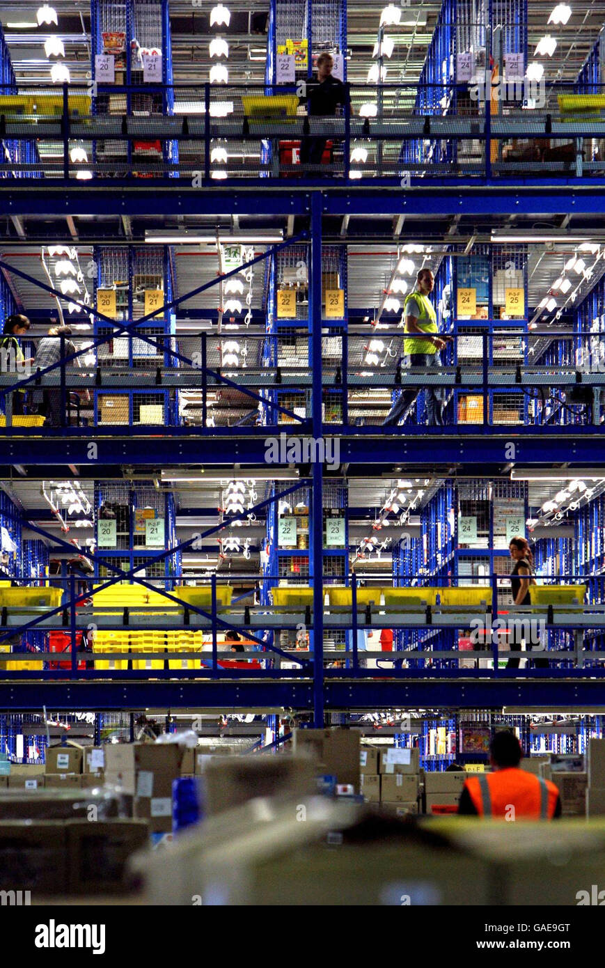 Amazon warehouse Milton Keynes Stock Photo Alamy