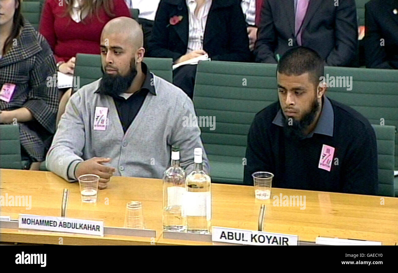 Forest Gate terror raid brothers at Inquiry Stock Photo Alamy