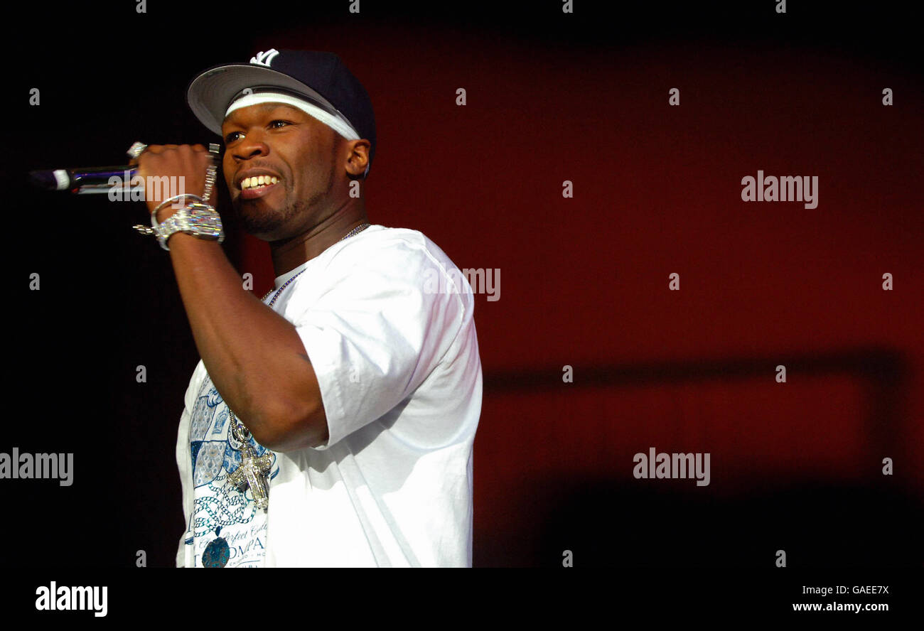 50 Cent Live At O2 Arena - London. Rapper 50 Cent performing live at ...