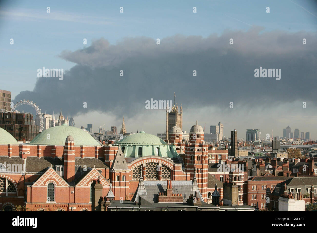Fire in Stratford Stock Photo - Alamy