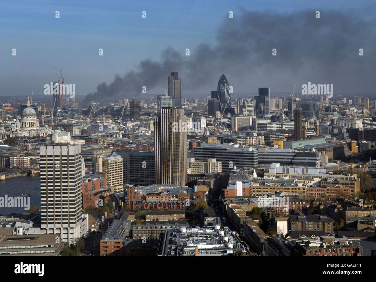 Fire in Stratford Stock Photo Alamy
