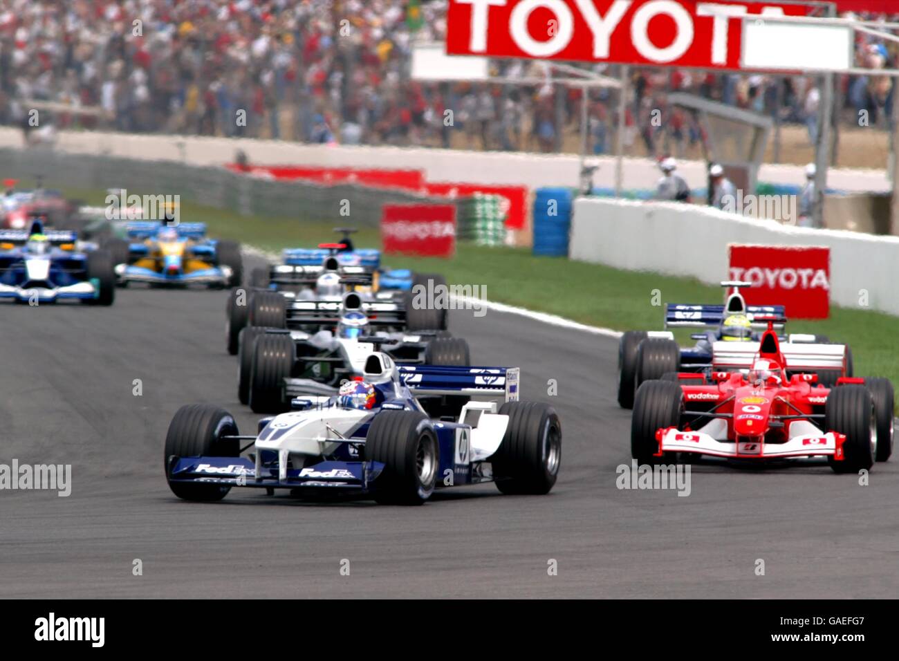 Juan Pablo Montoya se reencuentra con su Williams FW26 luego de 20 años