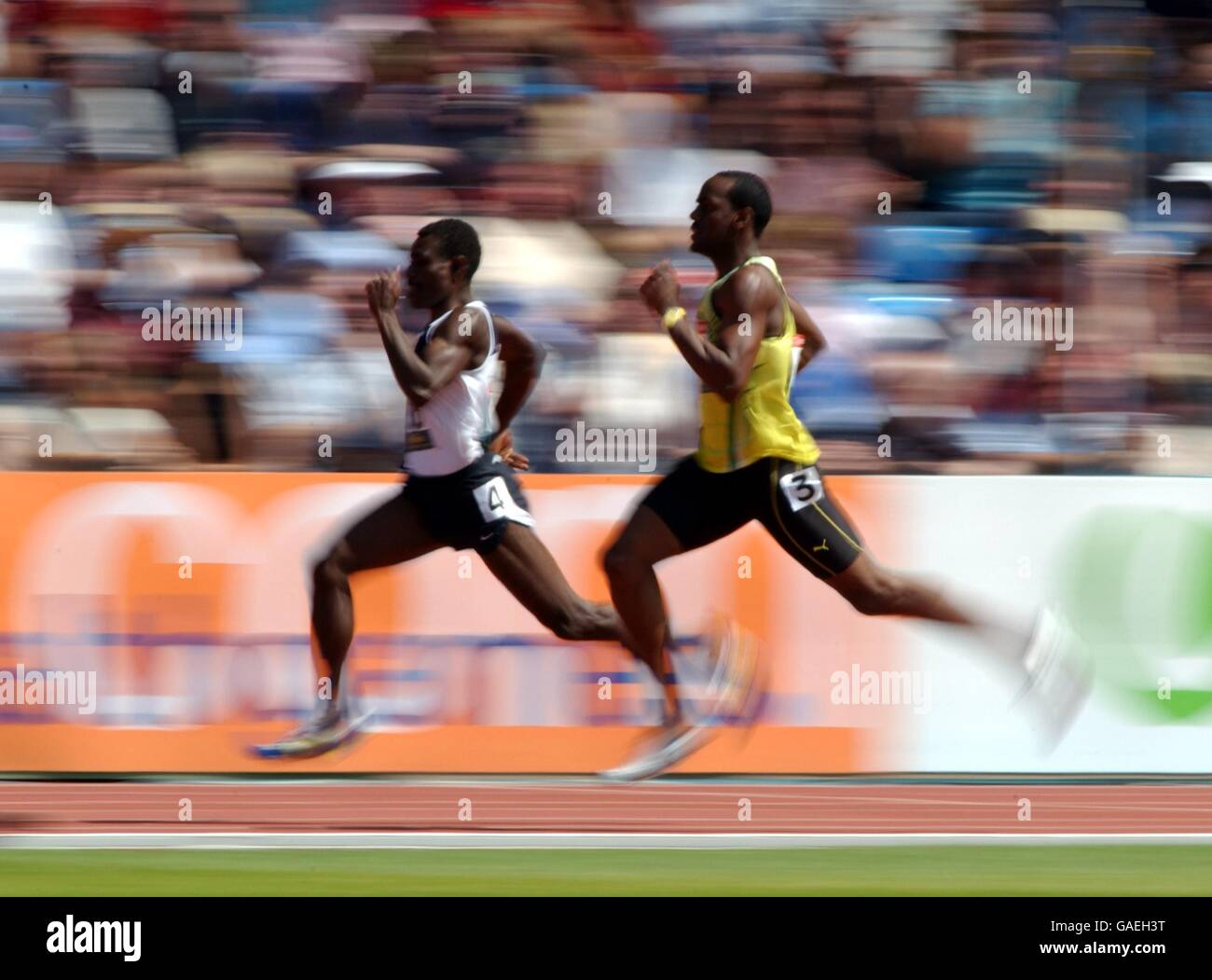 Manchester 2002 Commonwealth Games Mens 400m Stock Photo Alamy