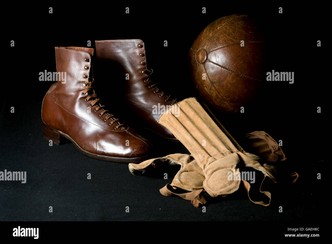 Soccer - Memorabilia at the Football Museum - Deepdale Stock Photo