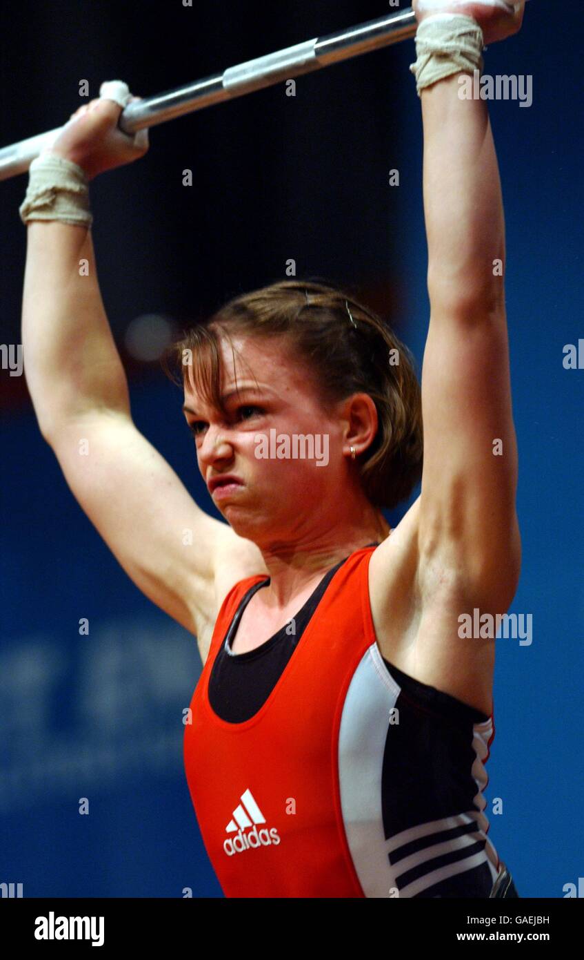 Commenwealth Games - Manchester 2002 - Weightlifting - Women's up to 48 kg Stock Photo