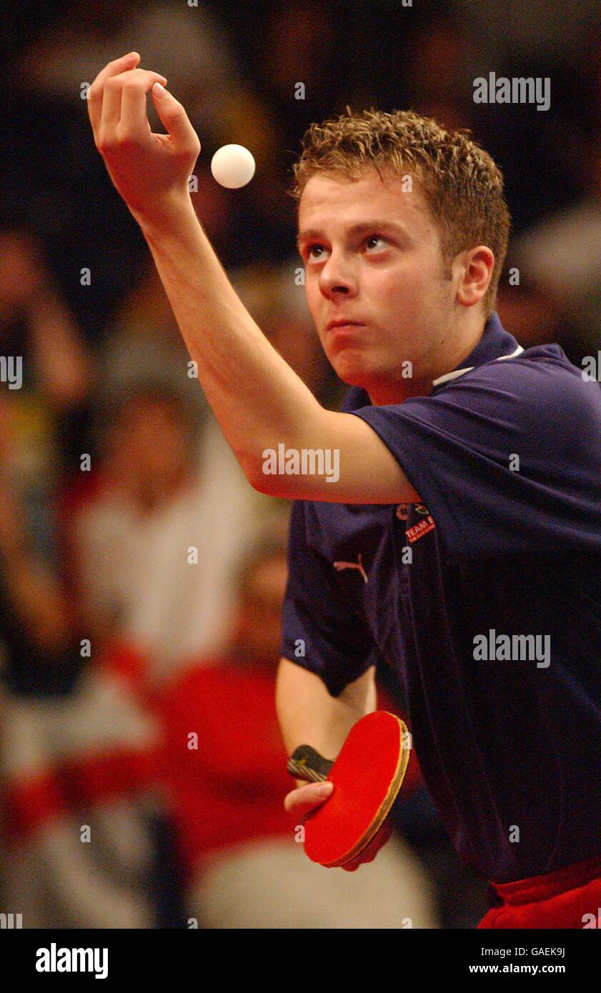 Commonwealth Games Manchester 2002 Table Tennis Stock Photo Alamy