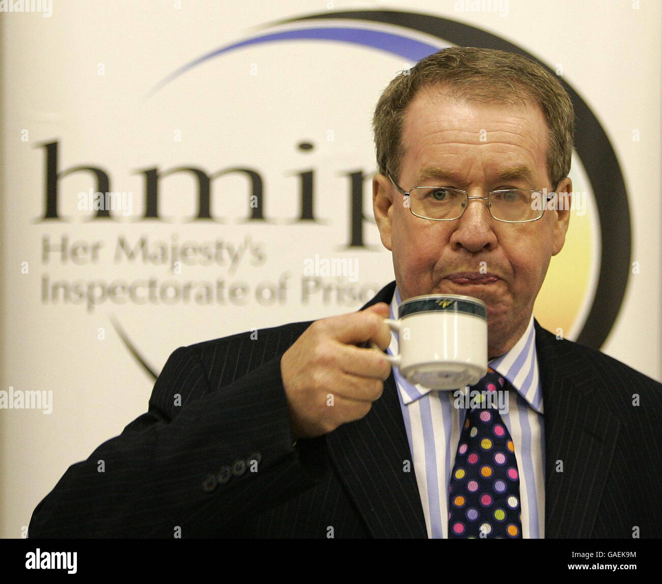 Chief Inspector of Prisons Dr Andrew McLellan with his annual report