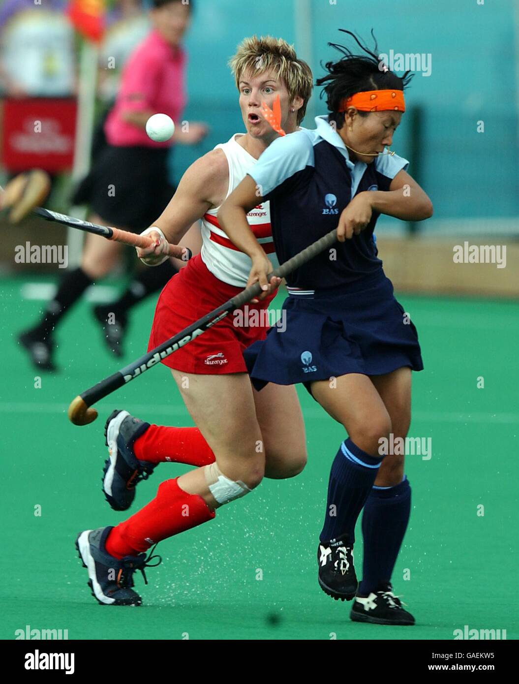 Commonwealth Games - Manchester 2002 - Womens Hockey Final - England v India Stock Photo