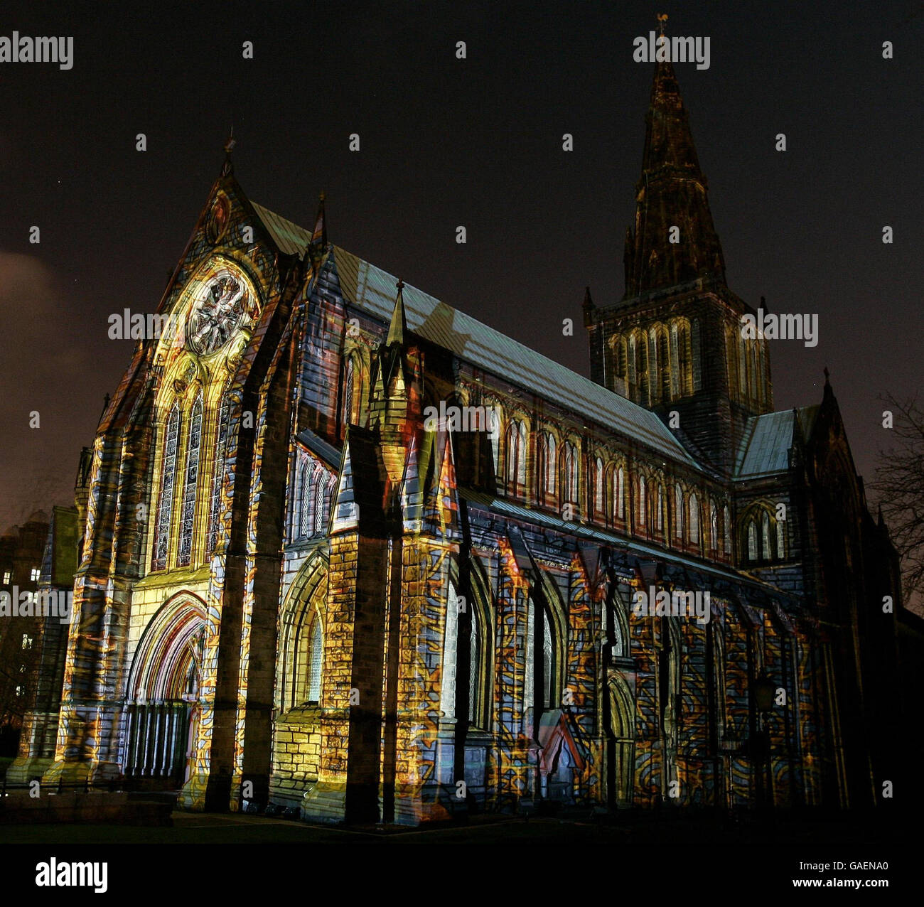 Glasgow's international festival of light Stock Photo Alamy