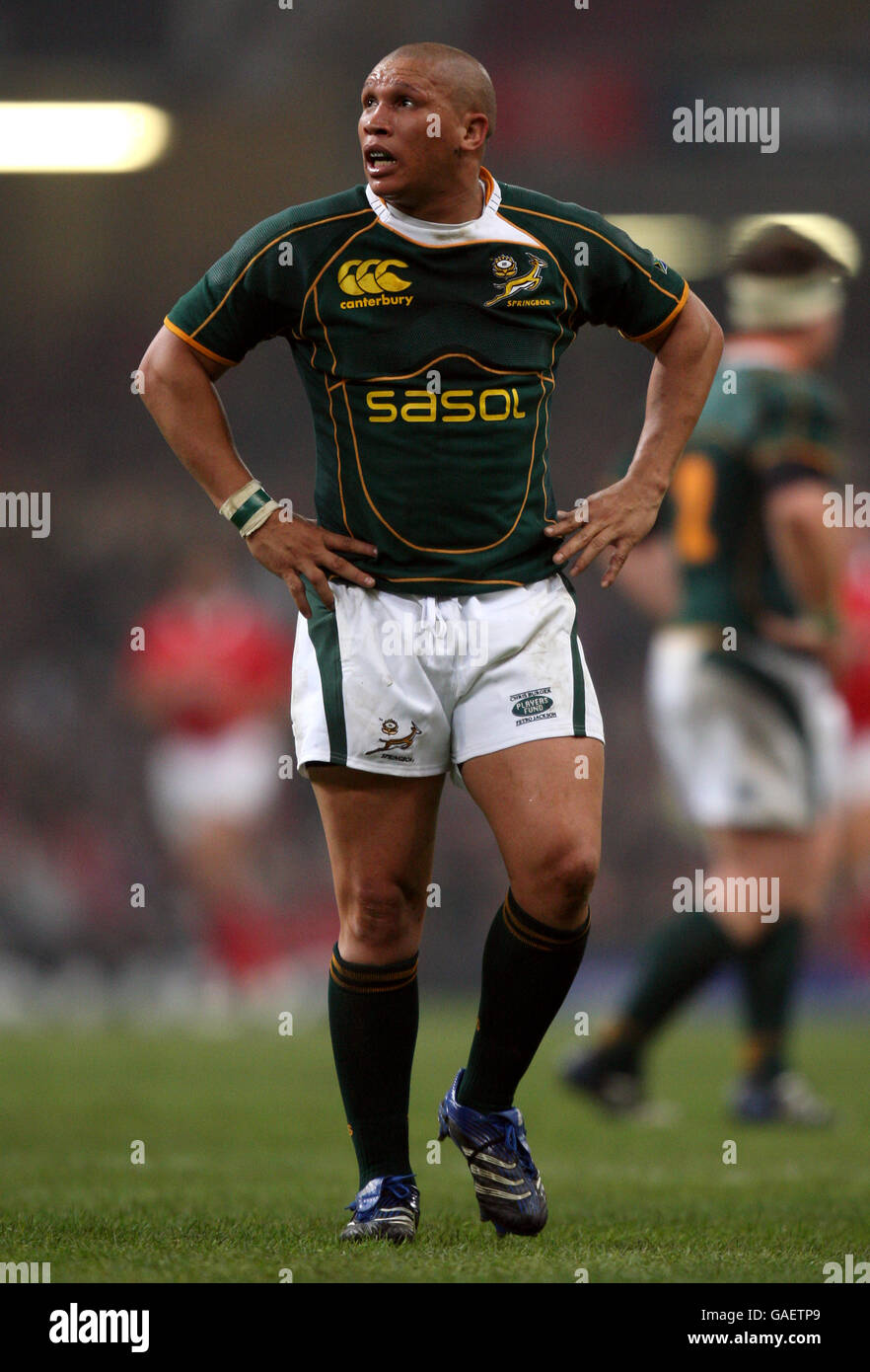 Rugby Union - Prince William Cup - Wales v South Africa - Millennium Stadium. Enrico Januarie, South Africa Stock Photo
