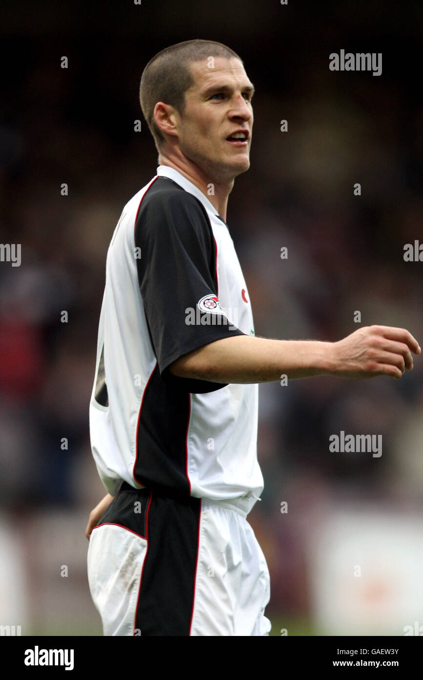 Soccer - Clydesdale Bank Scottish Premier League - Gretna v Heart of Midlothian - Raydale Park Stock Photo