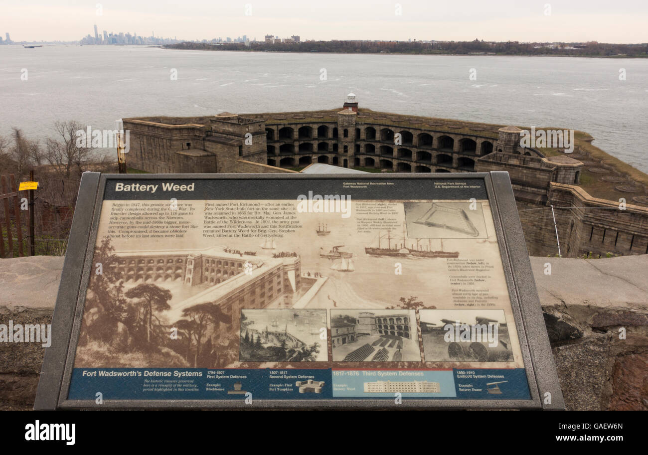 Fort Wadsworth Staten Island NYC Stock Photo Alamy