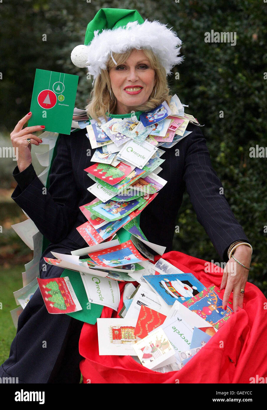 Absolutely Fabulous Lumley urges 'green Christmas' Stock Photo - Alamy