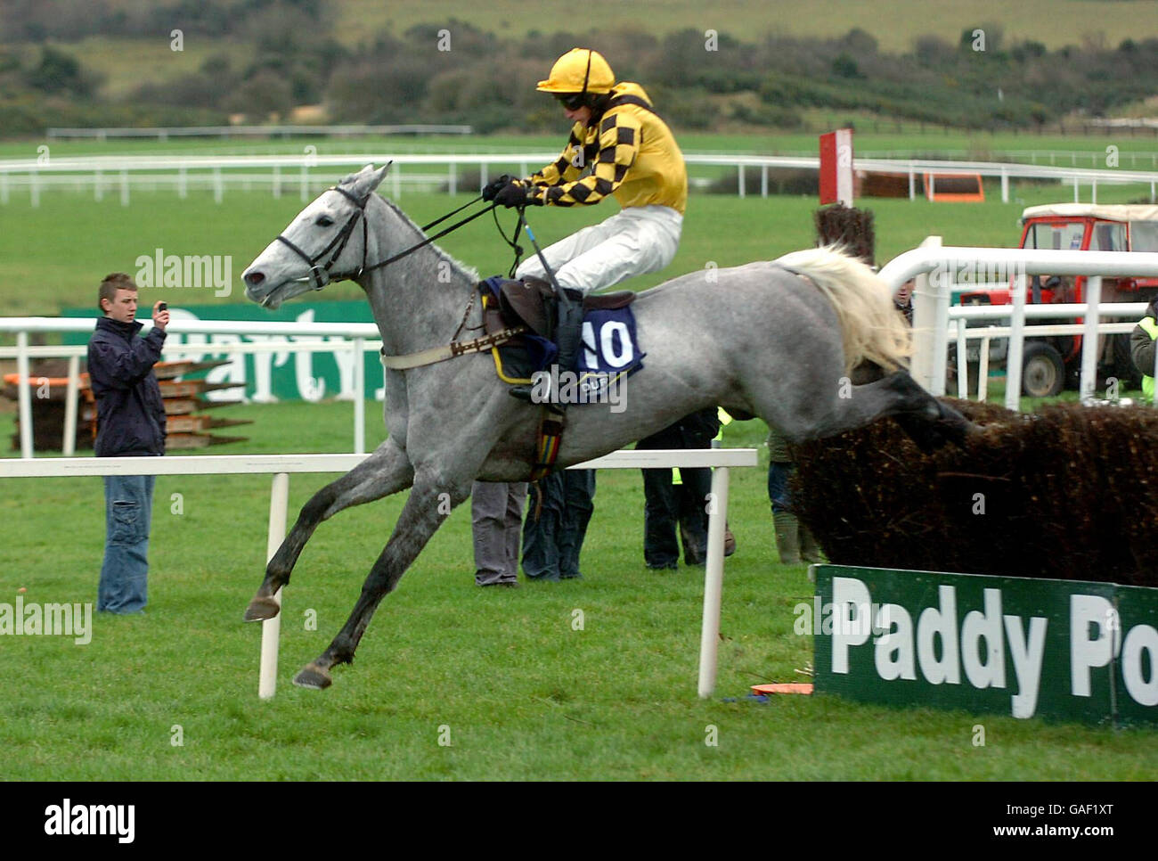 Horse Racing Punchestown Racecourse Stock Photo Alamy