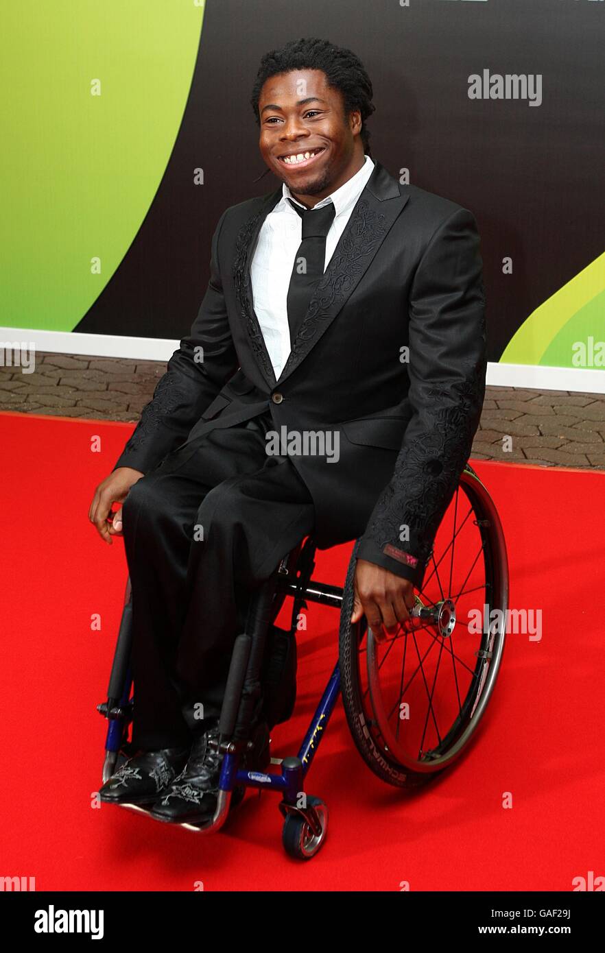Ade Adepitan arrives for BBC Sports Personality of the Year 2007 awards, at the NEC in Birmingham. Stock Photo