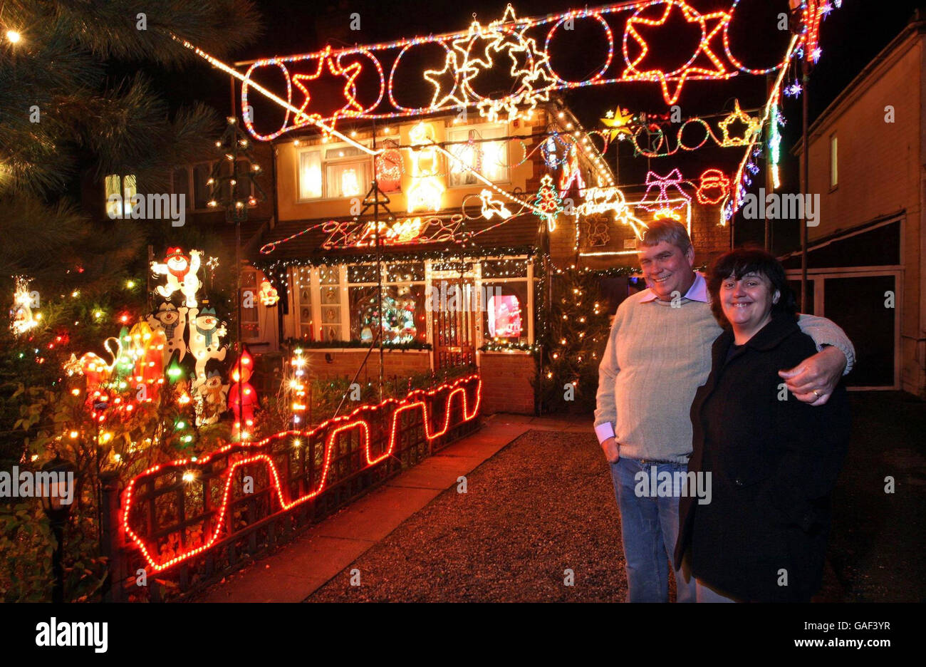 Julia and nick barnard stand outside their home in aldridge hires
