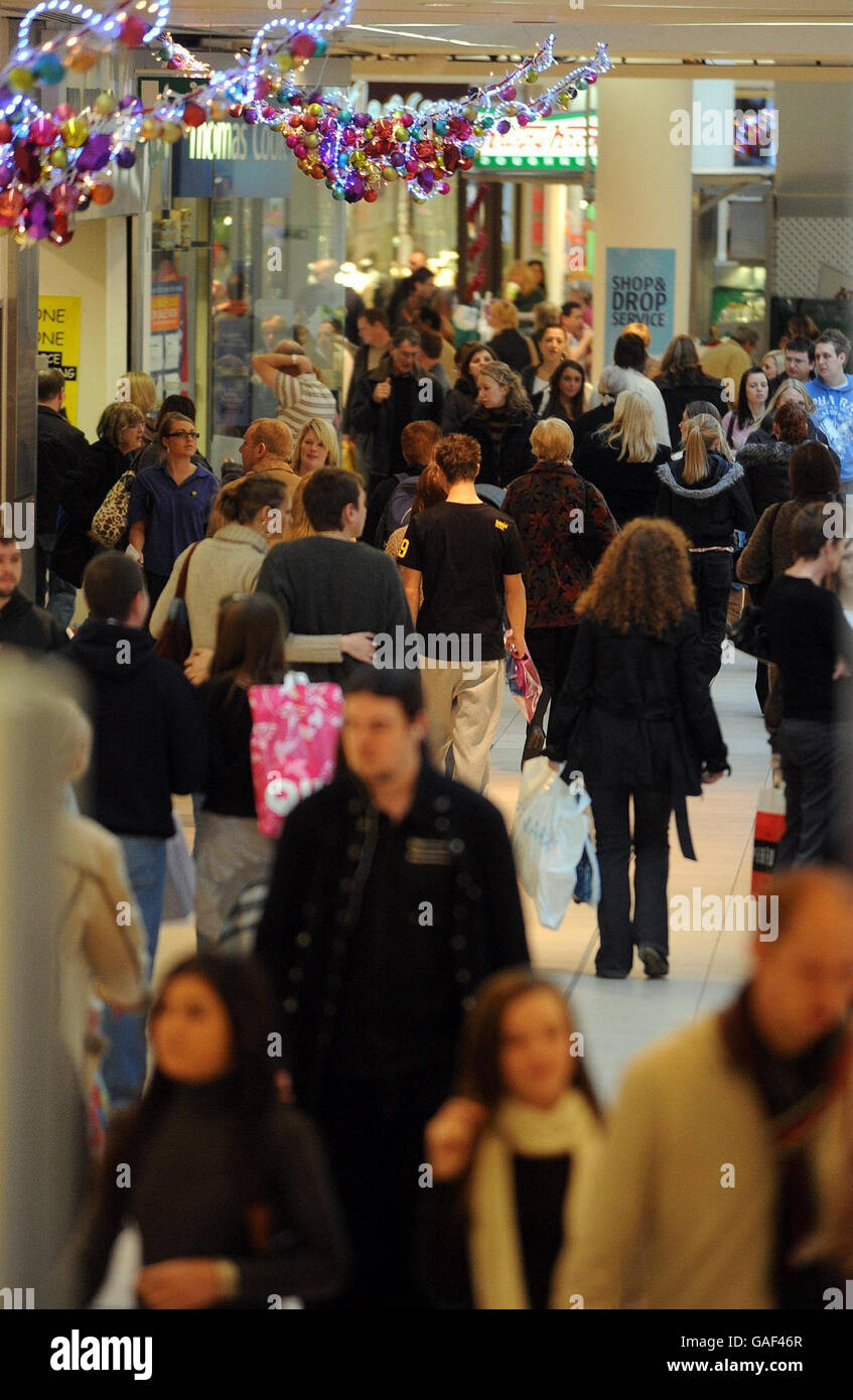 Lakeside shopping centre in Essex, where shoppers were out in force
