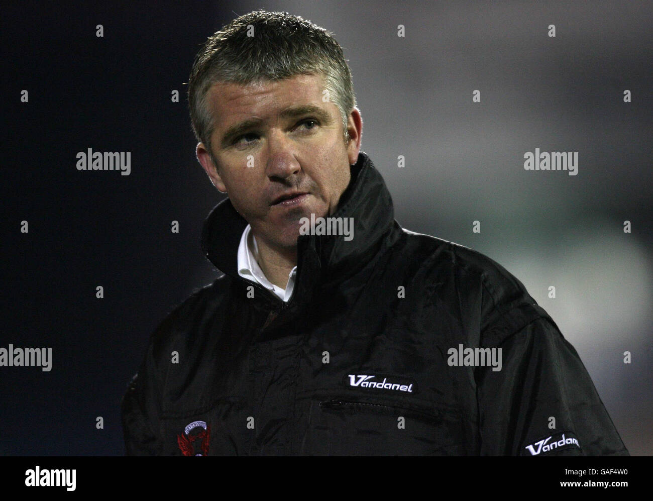 Leyton Orient's manager Martin Ling looks dejected during the Coca-Cola League One match at Brunton Park, Carlisle. Stock Photo