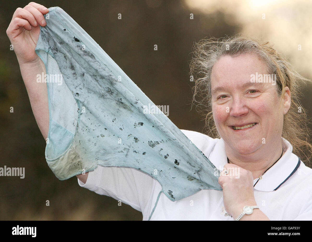 Giant knickers put out house fire Stock Photo - Alamy