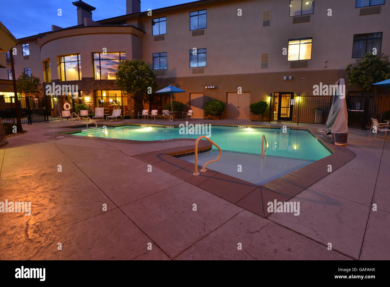 First Light Pool Pool safety rails hi-res stock photography and images - Alamy