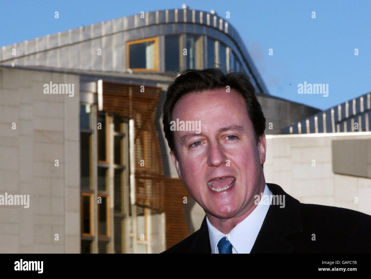 Cameron visits Edinburgh Stock Photo Alamy