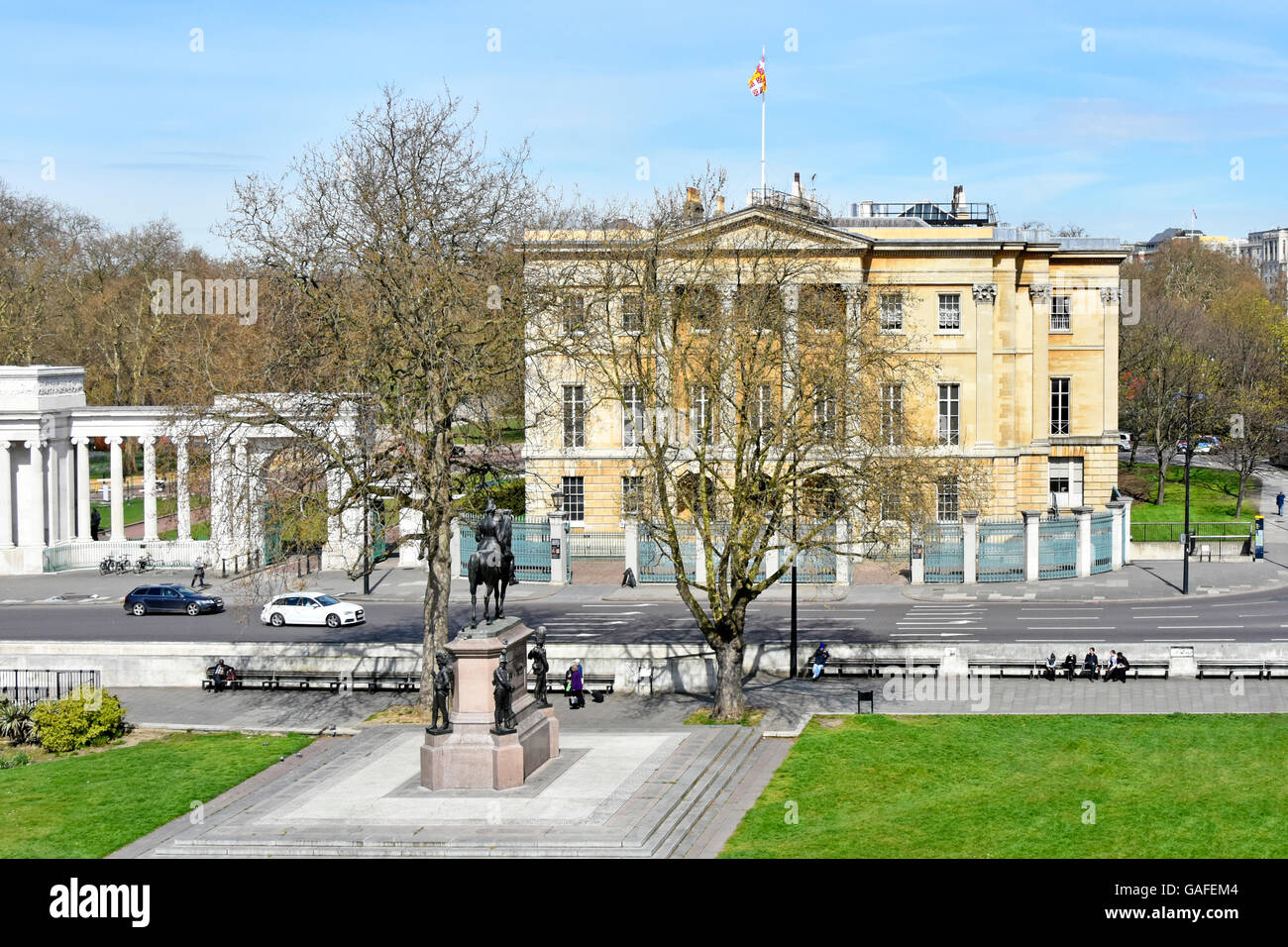 Apsley House London townhouse of  Duke of Wellington also known as Number One London & open as a museum & art gallery at Hyde Park Corner England UK Stock Photo