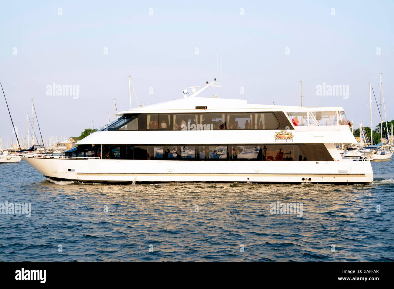 Luxury Liner The River Plantation in Annapolis, Maryland Stock Photo