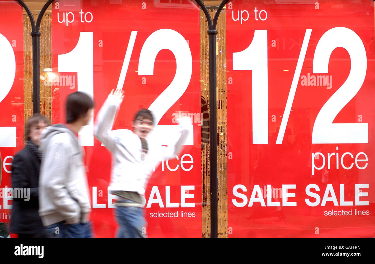 Post Christmas sales Stock Photo Alamy