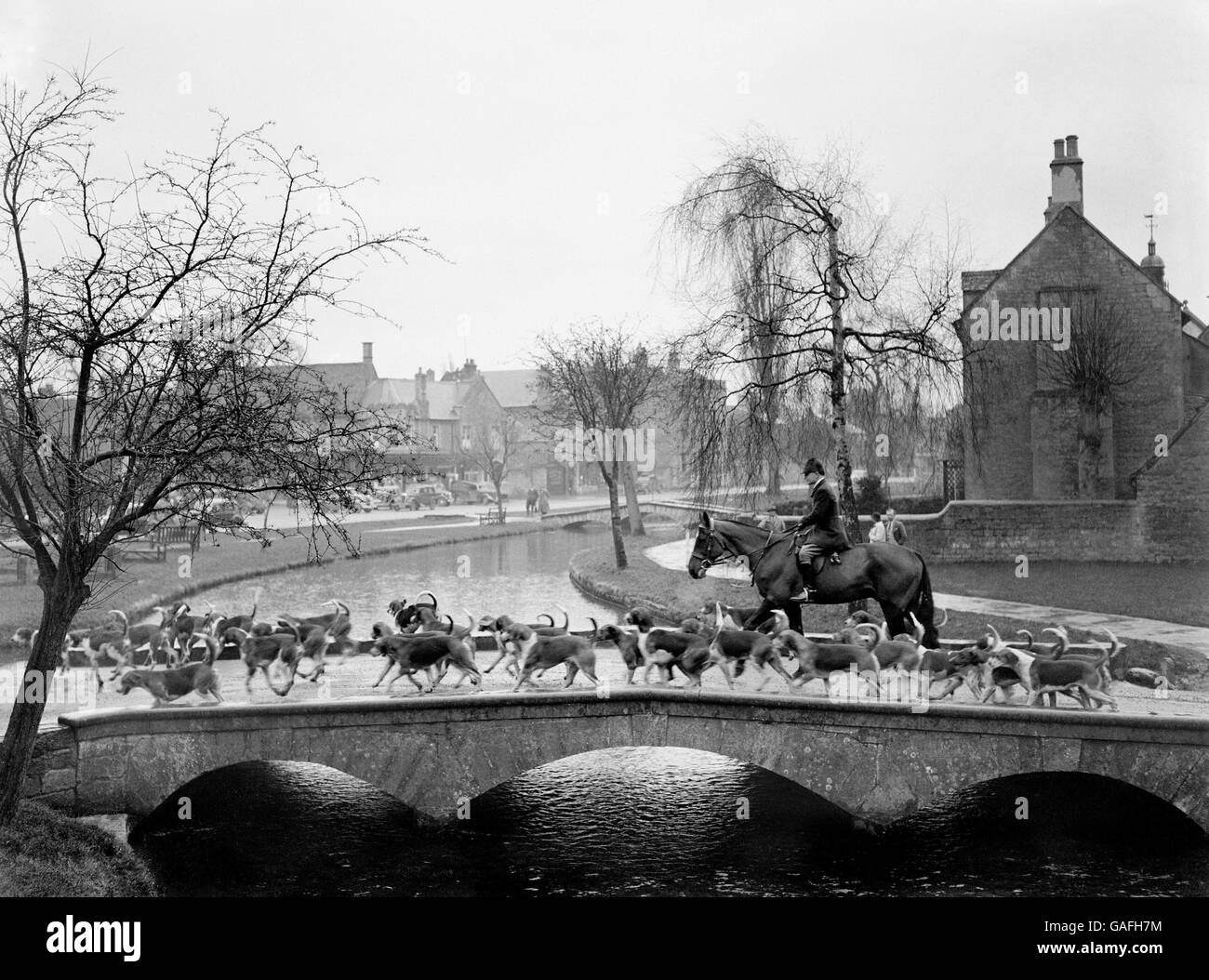 Customs and Traditions Fox Hunting BourtonontheWater Stock Photo