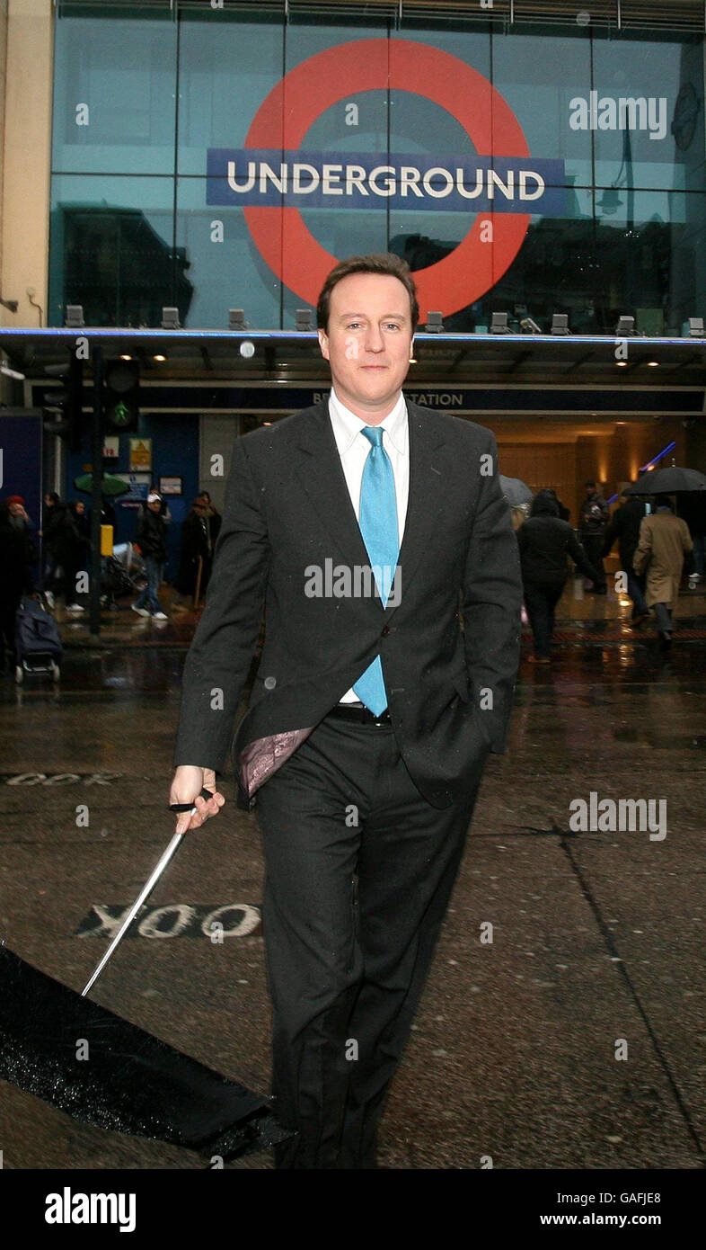 Cameron to get tough on long-term jobless Stock Photo