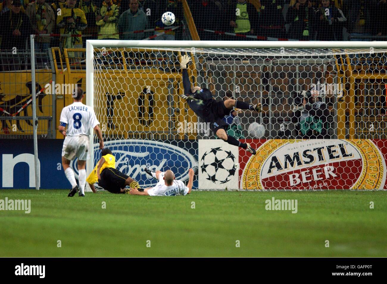 Soccer - UEFA Champions League - Group A - Borussia Dortmund v Auxerre Stock Photo