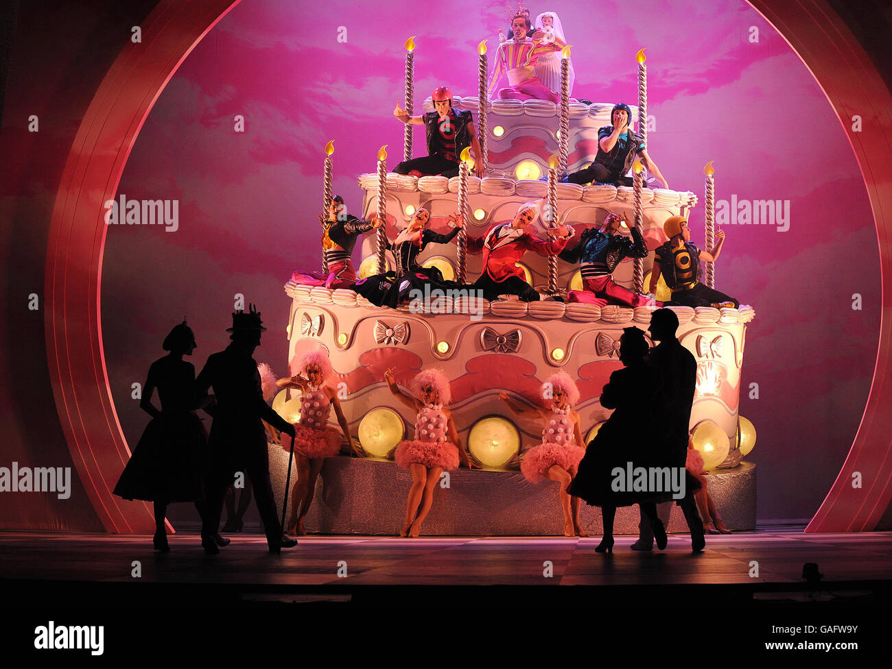 Dancers perform Matthew Bourne's Nutcracker an Ambassador Theatre