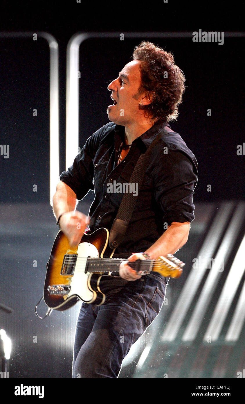Bruce Springsteen in concert London Stock Photo Alamy