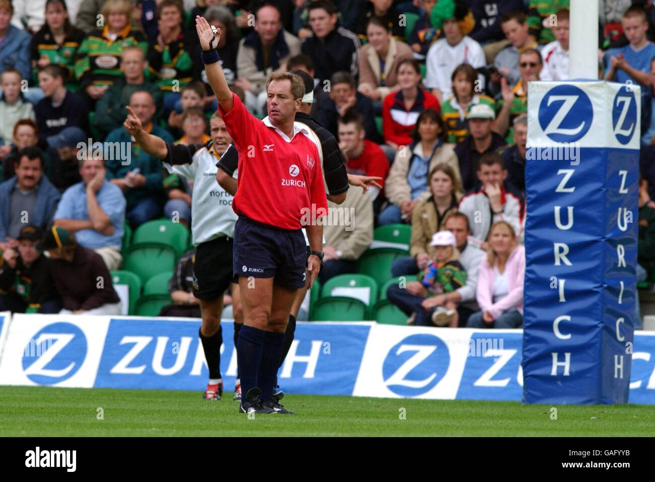 Rugby Union - Zurich Premiership - Northampton Saints v Newcastle Falcons. Referee Steve Lander Stock Photo