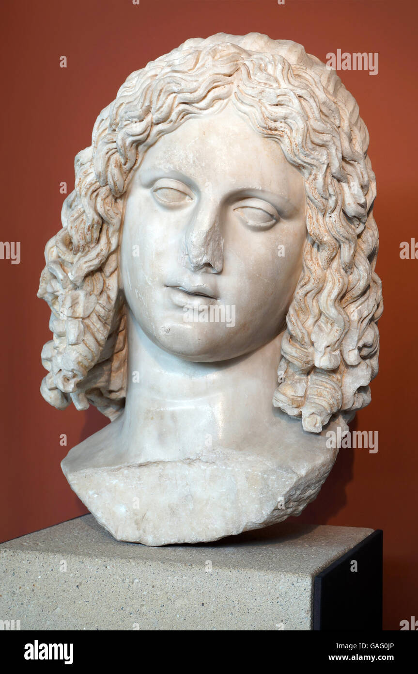 Bust of Young Alexander the Great Stock Photo Alamy