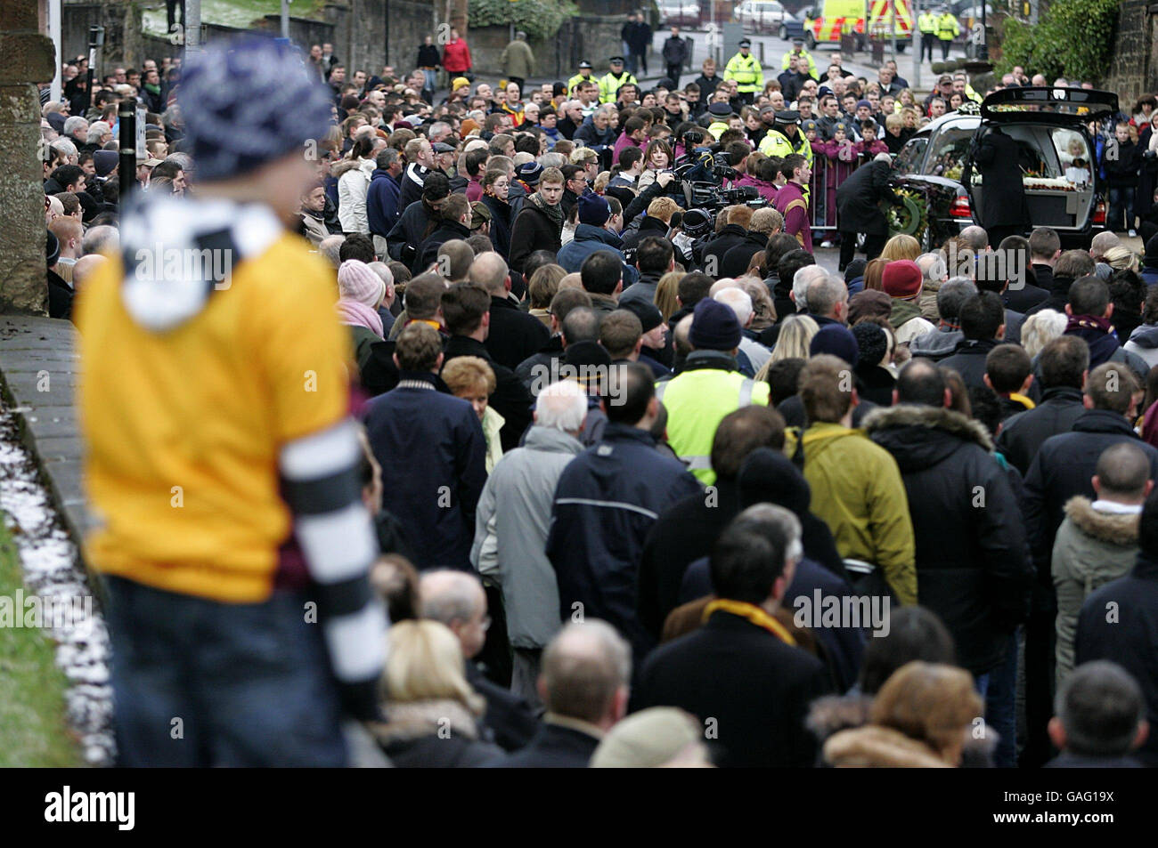 Phil O'Donnell funeral Stock Photo Alamy