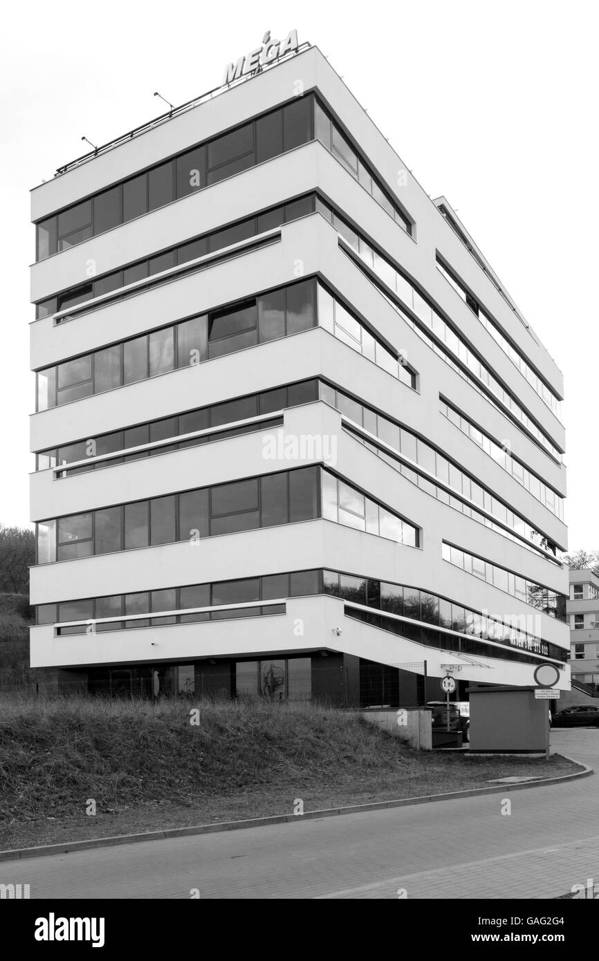 Office Building in Gdynia by Architect Wiesława Martyńska-Ostrowska Stock Photo