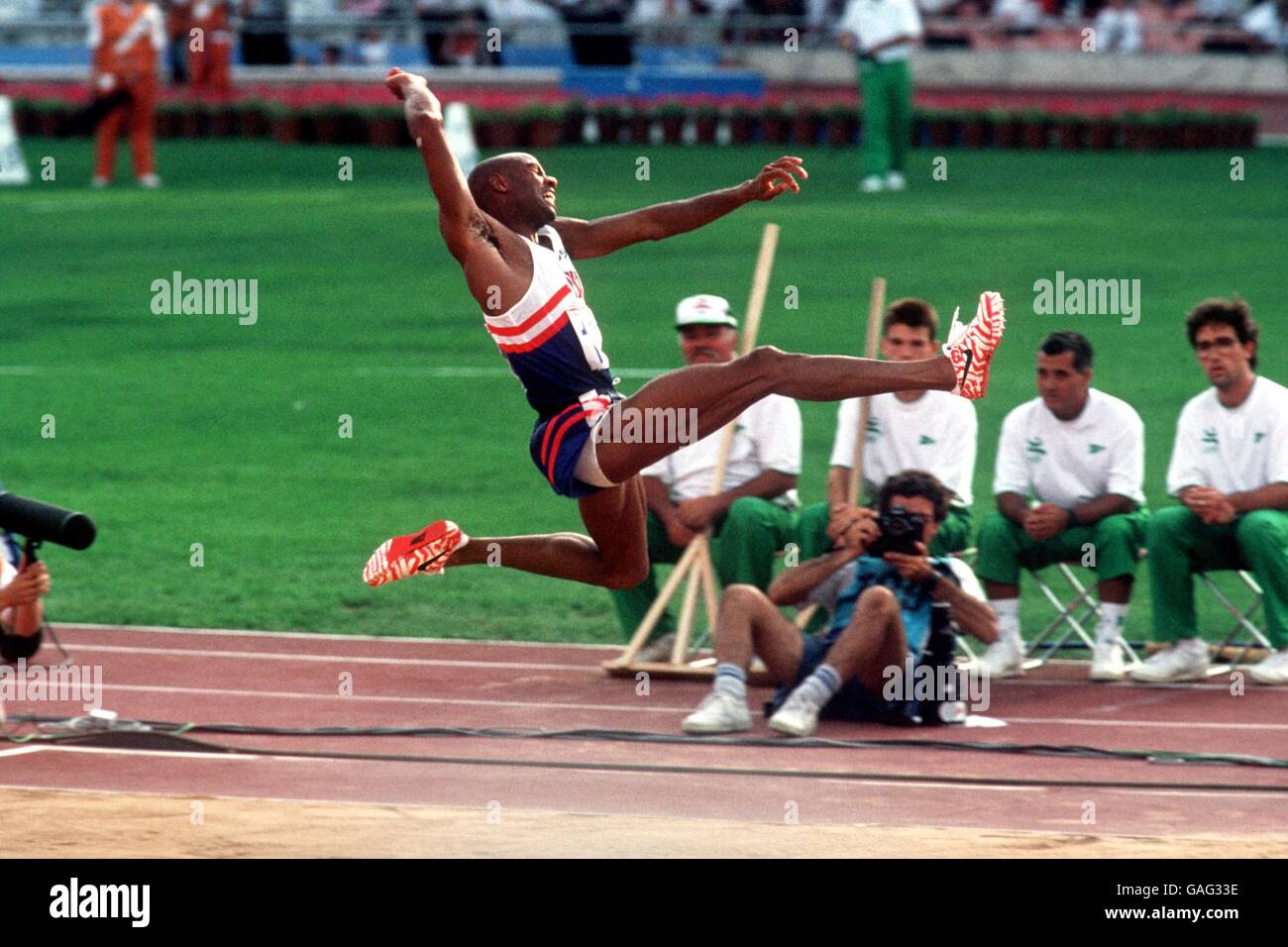 Athletics - Barcelona Olympic Games - Men's Long Jump Stock Photo - Alamy