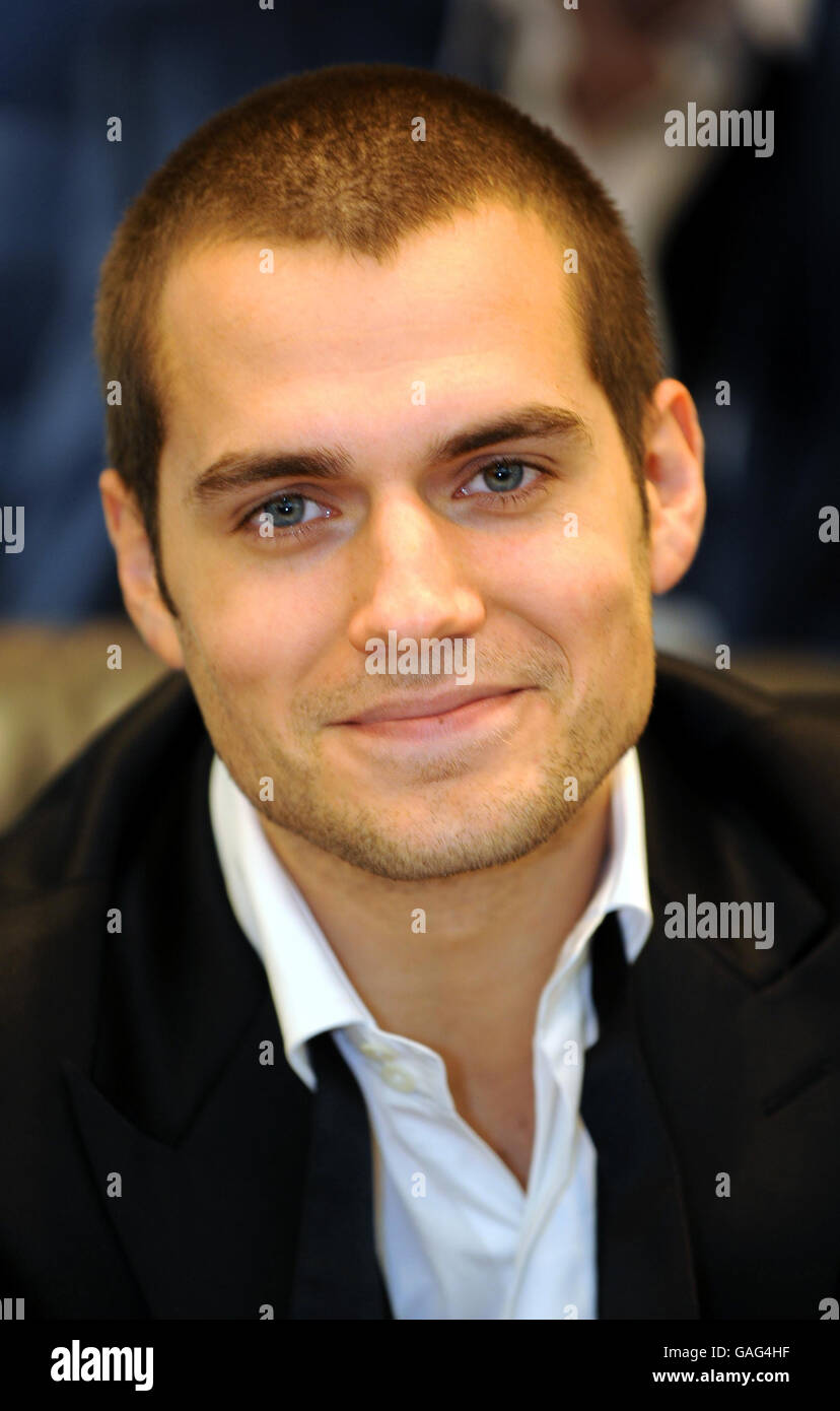 Actor Henry Cavill poses as the face of Dunhill London at the fragrance's launch in Selfridges, central London. Stock Photo