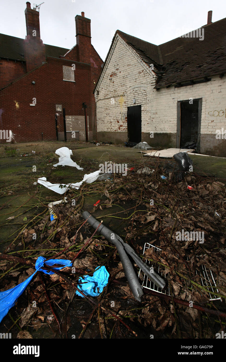 A derelict building in the moxley area of wolverhampton hires stock