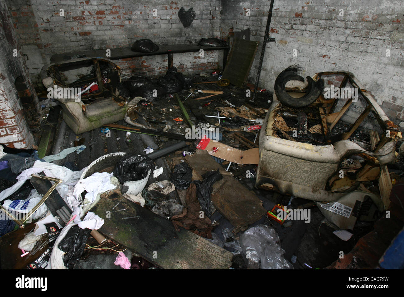 A derelict building in the Moxley area of Wolverhampton Stock Photo Alamy