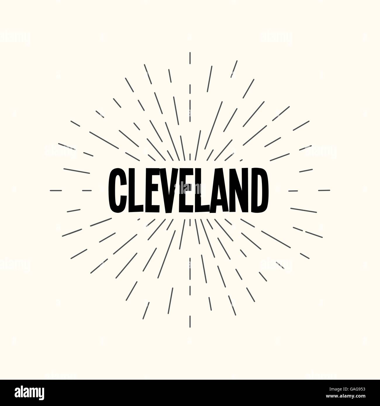Cleveland skyline Stock Vector Images Alamy