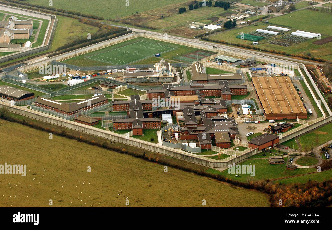 A general view from the air of HM Prison Swaleside a training Prison at ...