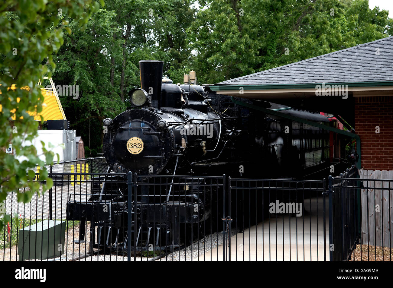 Ole 382 or the Cannonball Engine at the Casey Jones Railway Museum at